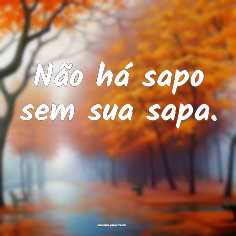 Não há sapo sem sua sapa.
...