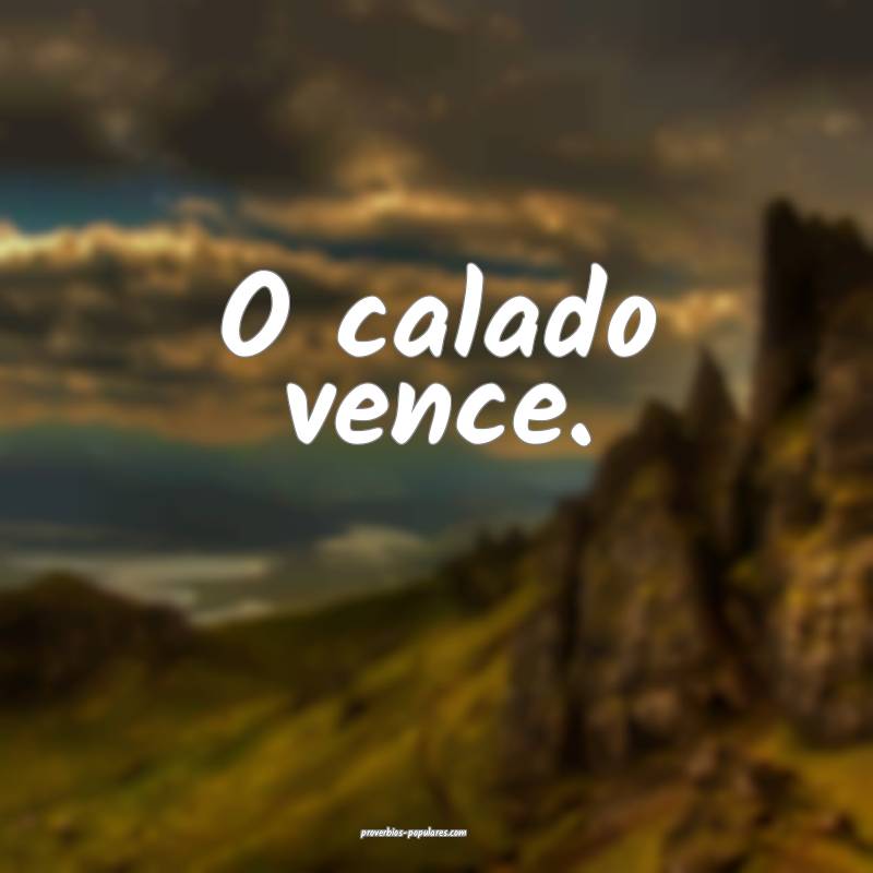 O calado vence.
...