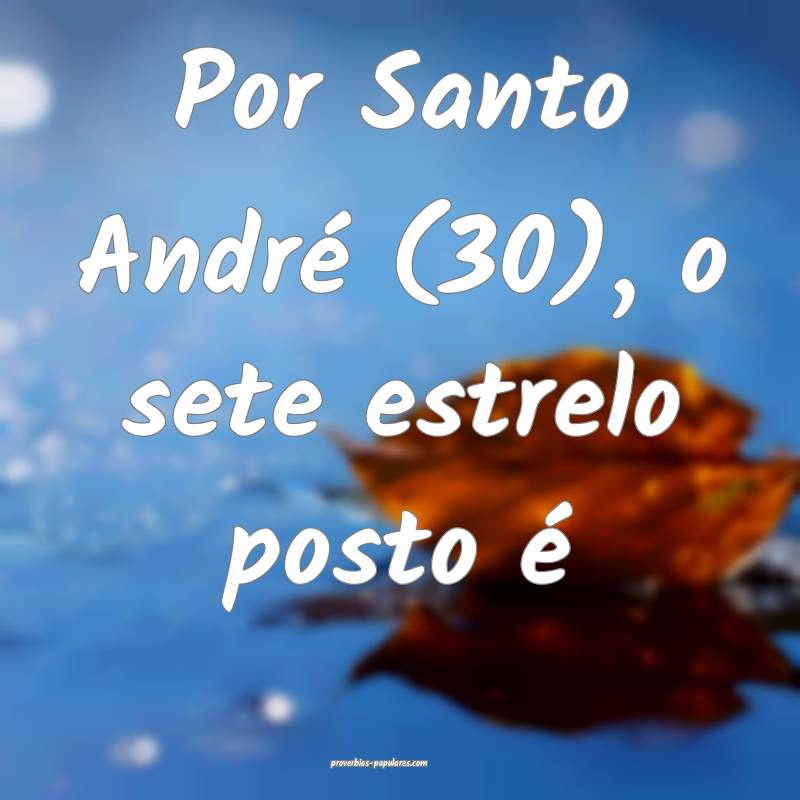 Por Santo André (30), o sete estrelo posto é...