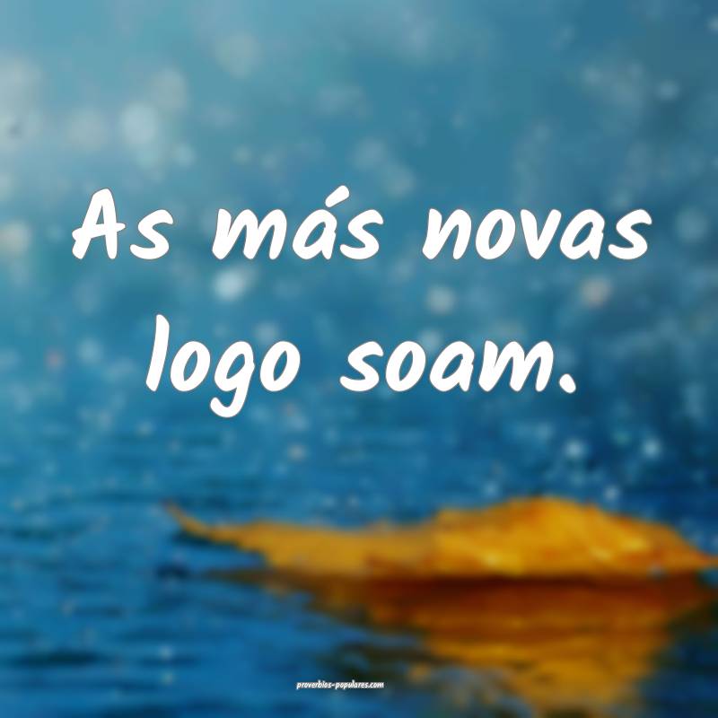 As más novas logo soam.
...